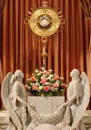 Jesus is present in the Blessed Sacrament