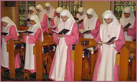 Sisters Praying the Divine Office